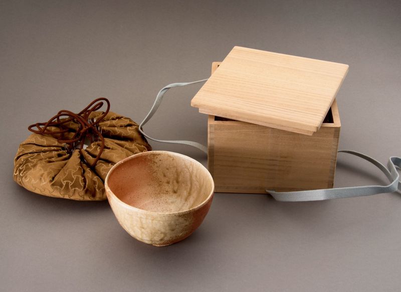 A Shigaraki Tea Bowl by Sugimoto Sadamitsu
