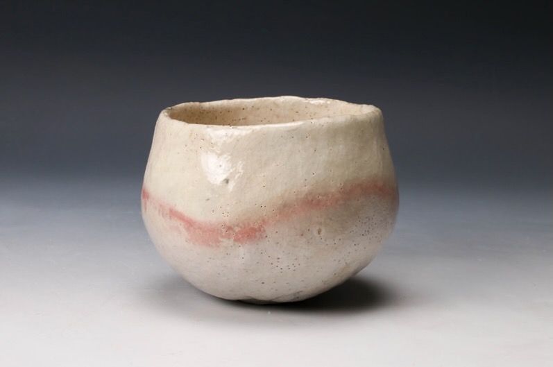 A White Raku Tea Bowl by Master Potter Sugimoto Sadamitsu