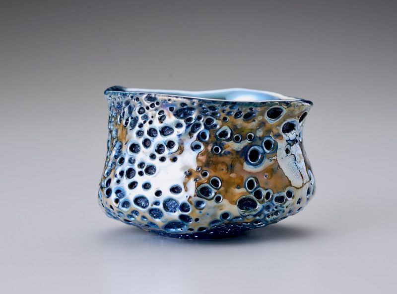 A Stylized Sake Cup (Guinomi) by Kurokawa Daisuke (b. 1982)