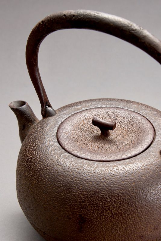 An Antique Cast-Iron Tea Kettle (Tetsubin)
