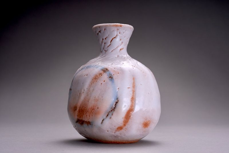 Tokkuri with Enso by Living National Treasure Kato Kozo (b. 1935)