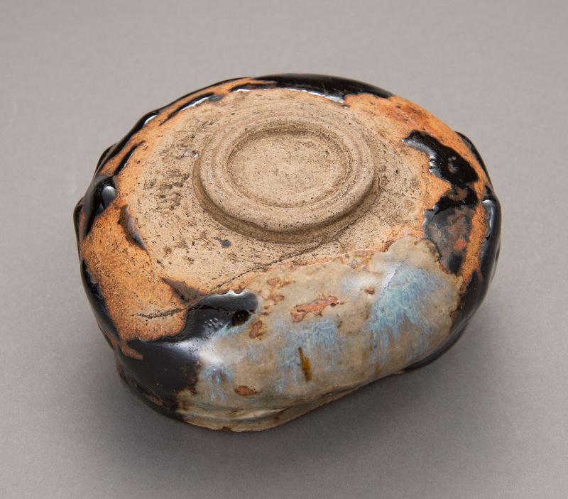An Antique Oribe Style Tea Bowl