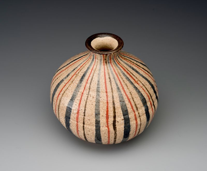 An Antique Mugiwara Decorative Flower Vase
