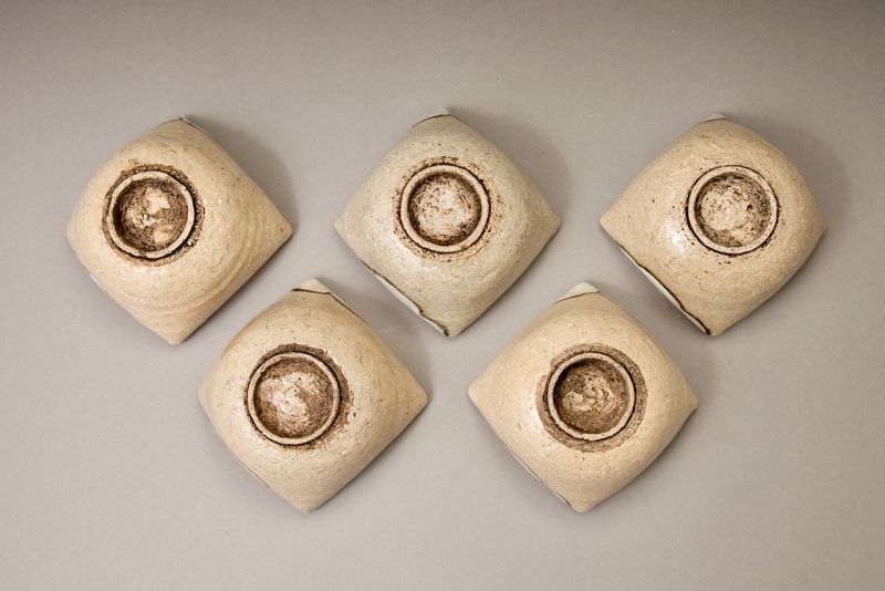 A set of Mukozuke Serving Dishes by 3rd Generation Kenzan, 18th C.