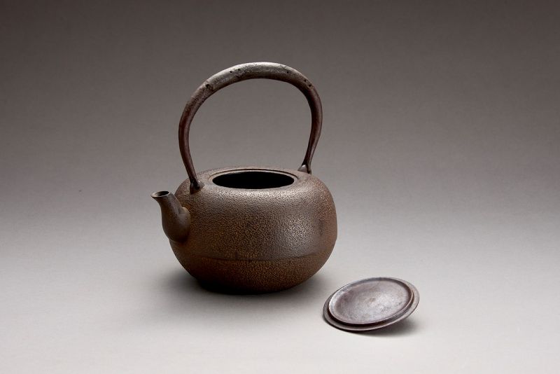 An Antique Cast-Iron Tea Kettle (Tetsubin)