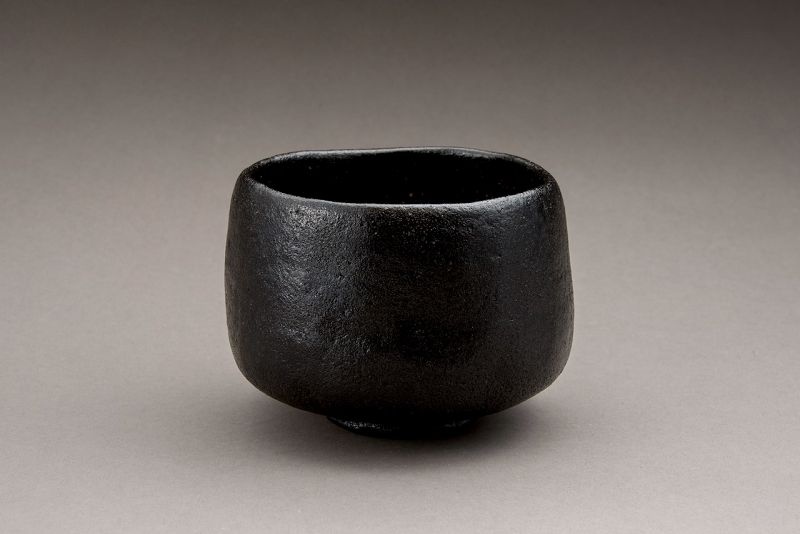 A Classic Black Raku Tea Bowl by Ōhi Chōzaemon IX