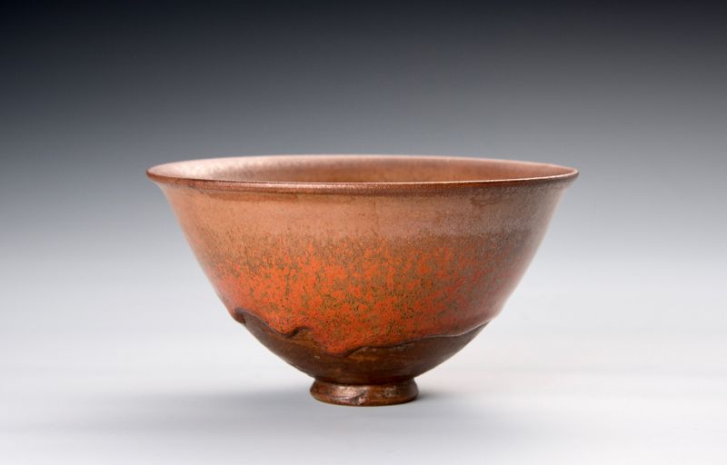 An exceptional Tenmoku tea bowl with Yohen glazing