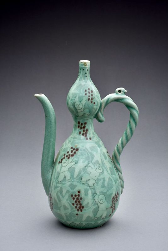 A Korean Celadon Goryeo Vase by LNT Yu Geun-Hyeong
