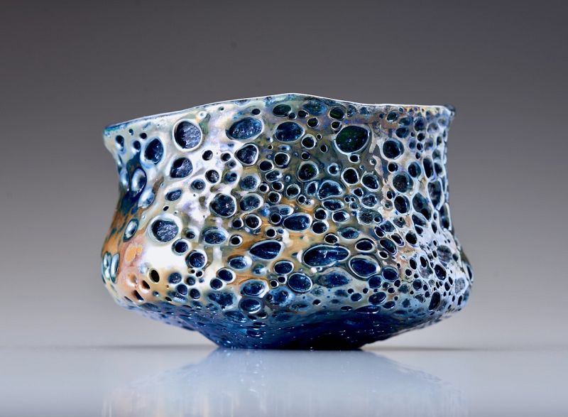 A Stylized Sake Cup (Guinomi) by Kurokawa Daisuke (b. 1982)