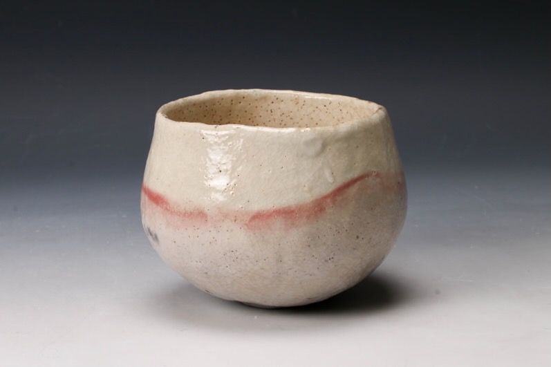 A White Raku Tea Bowl by Master Potter Sugimoto Sadamitsu
