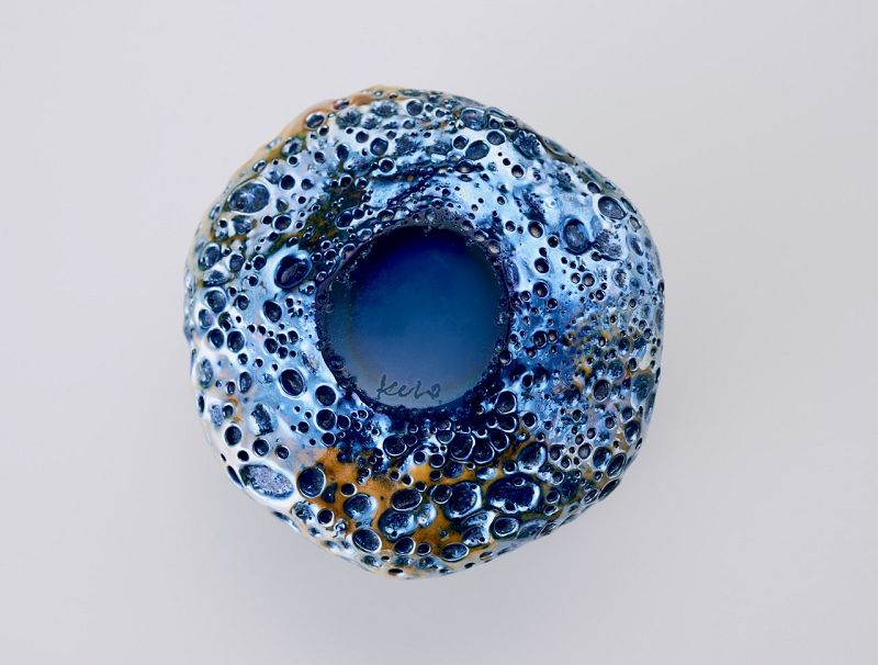 A Stylized Sake Cup (Guinomi) by Kurokawa Daisuke (b. 1982)