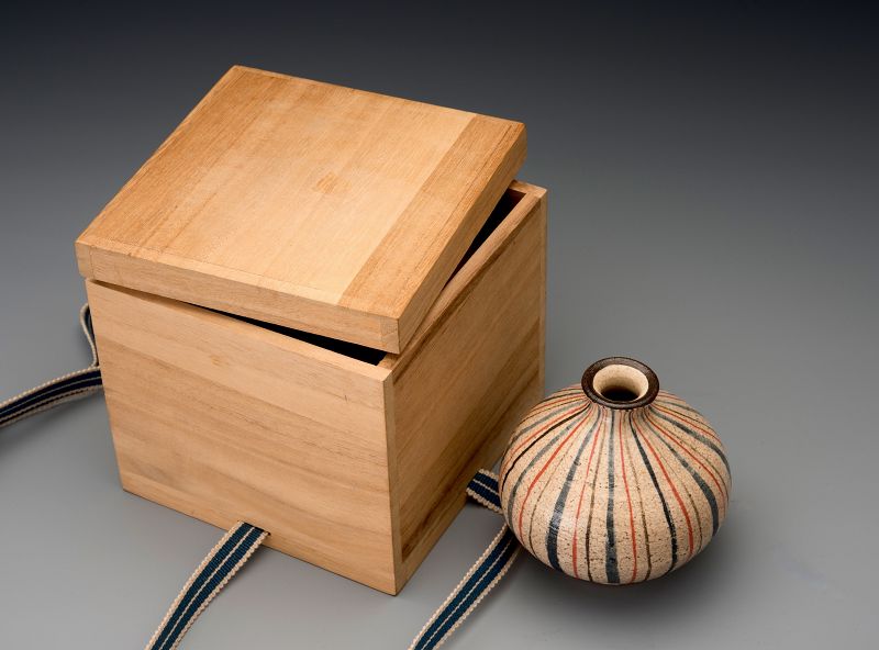 An Antique Mugiwara Decorative Flower Vase