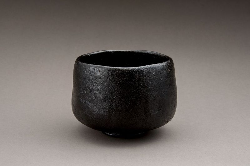 A Classic Black Raku Tea Bowl by Ōhi Chōzaemon IX