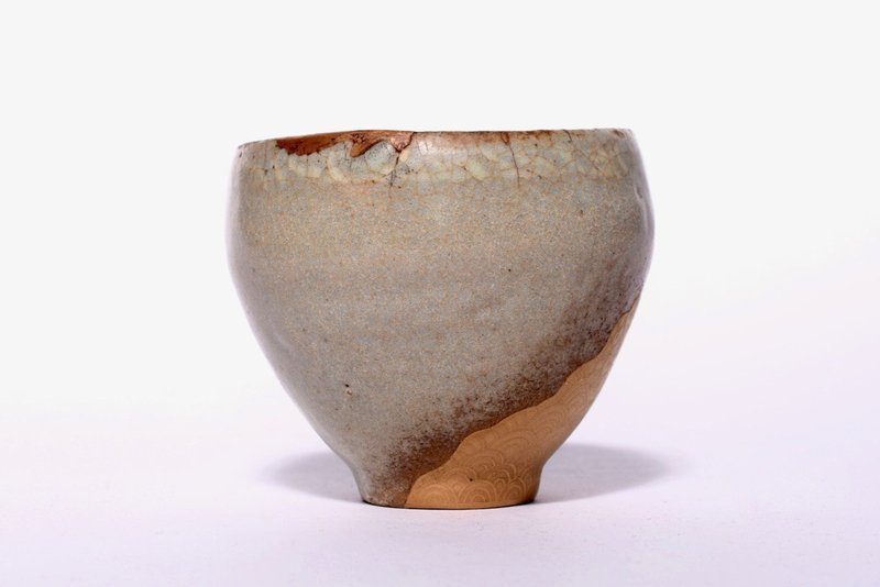 A Beautiful Antique Koryo Vessel with Inlay and Kintsugi
