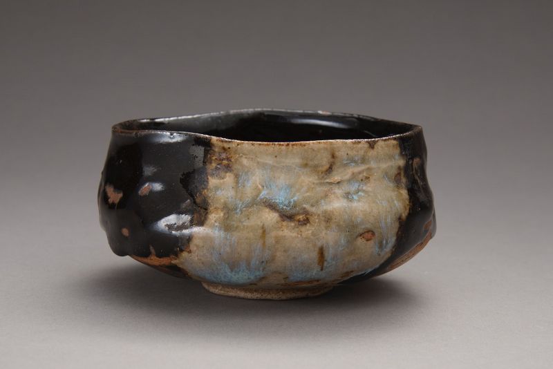 An Antique Oribe Style Tea Bowl