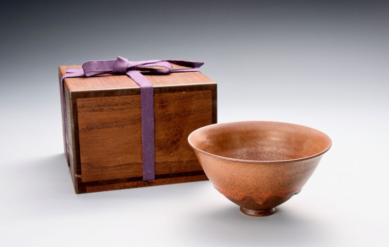 An exceptional Tenmoku tea bowl with Yohen glazing