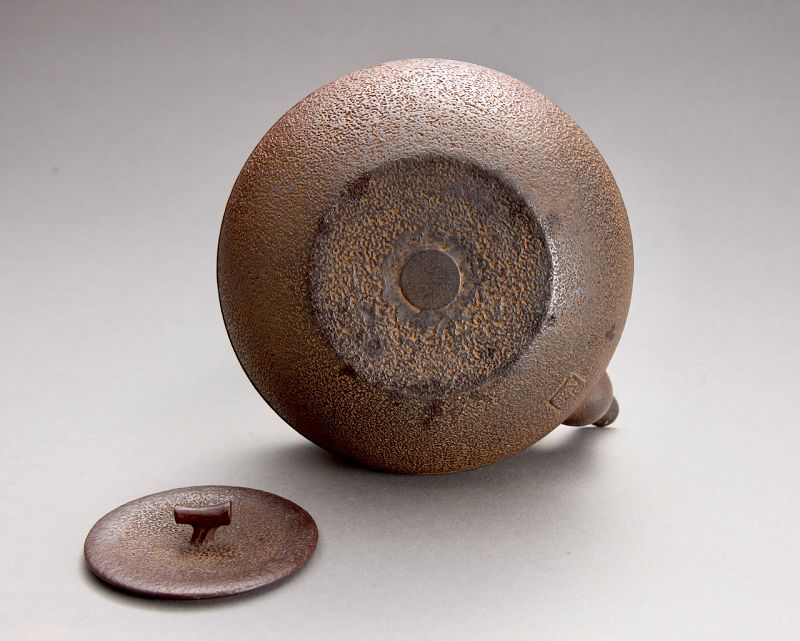 An Antique Cast-Iron Tea Kettle (Tetsubin)