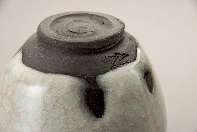 A White-Jade Porcelain Chawan by Wakao Kei