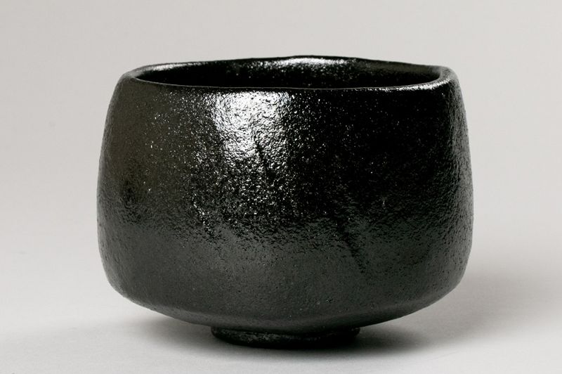 A Classic Black Raku Tea Bowl by Famed Potter Ōhi Chōzaemon X