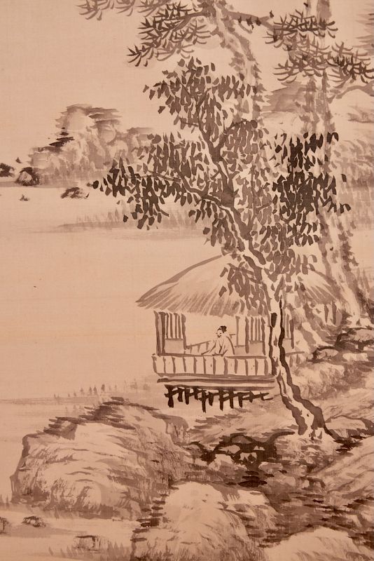 A Nanga Literati Hanging Scroll by Yamamoto Baisō (1846 - 1921)