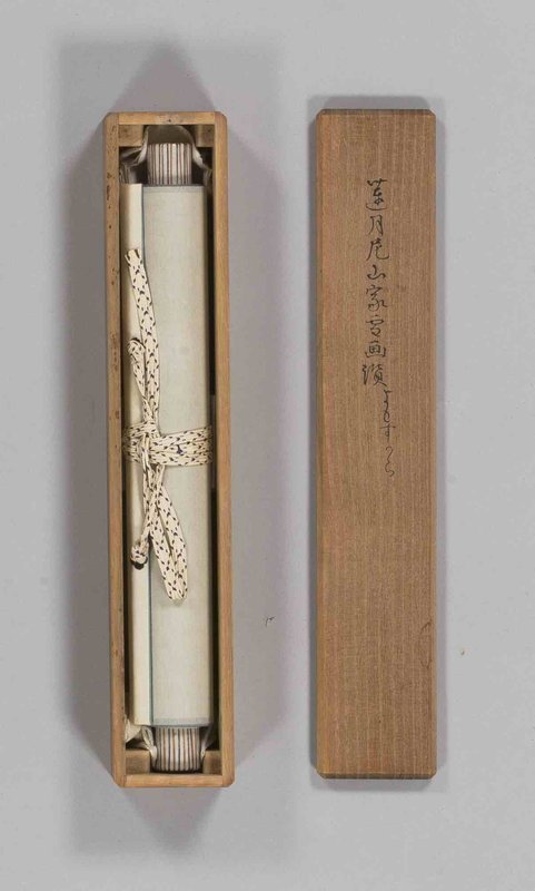 "Village in Winter" Hanging Scroll by Ōtagaki Rengetsu
