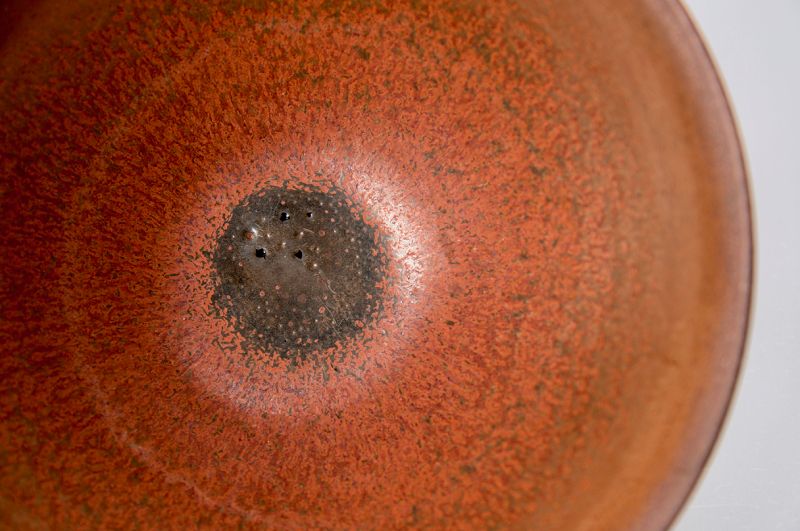 An exceptional Tenmoku tea bowl with Yohen glazing