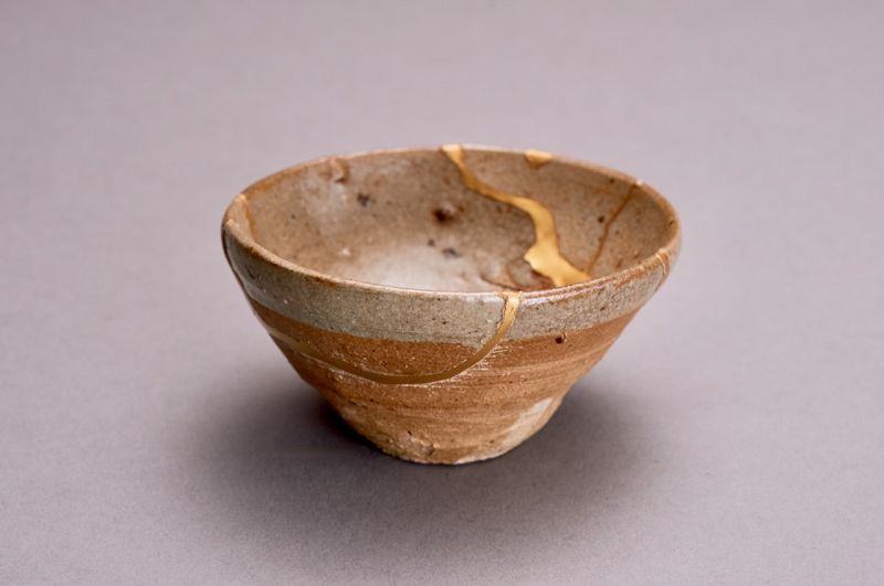 A Meticulously Repaired Momoyama Period Sake Cup