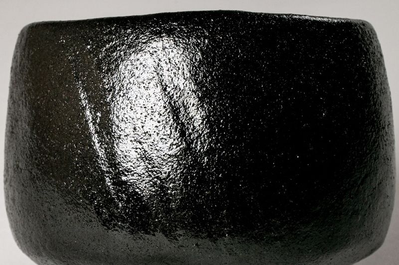 A Classic Black Raku Tea Bowl by Famed Potter Ōhi Chōzaemon X
