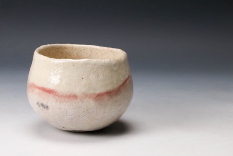 A White Raku Tea Bowl by Master Potter Sugimoto Sadamitsu