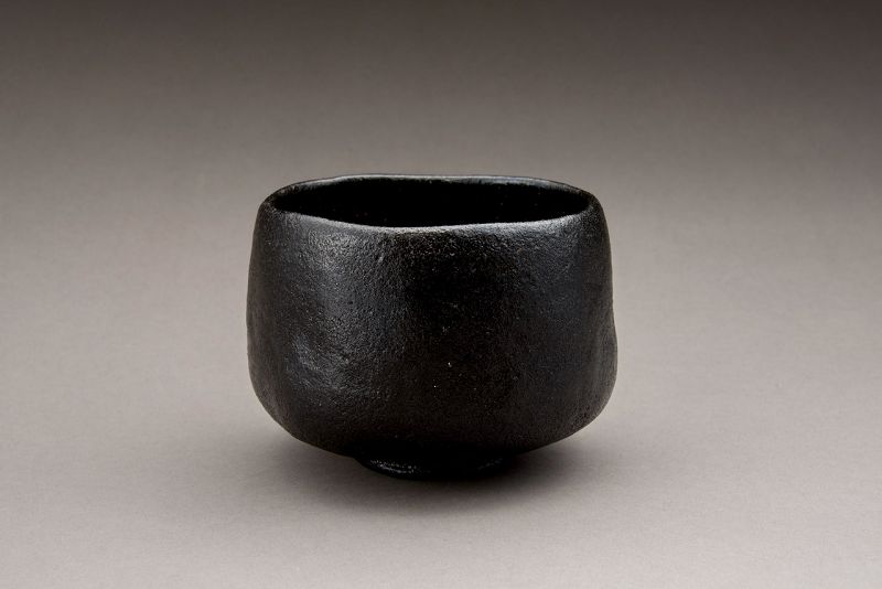 A Classic Black Raku Tea Bowl by Ōhi Chōzaemon IX