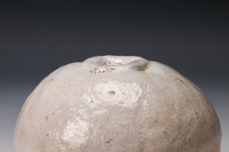 A White Raku Tea Bowl by Master Potter Sugimoto Sadamitsu