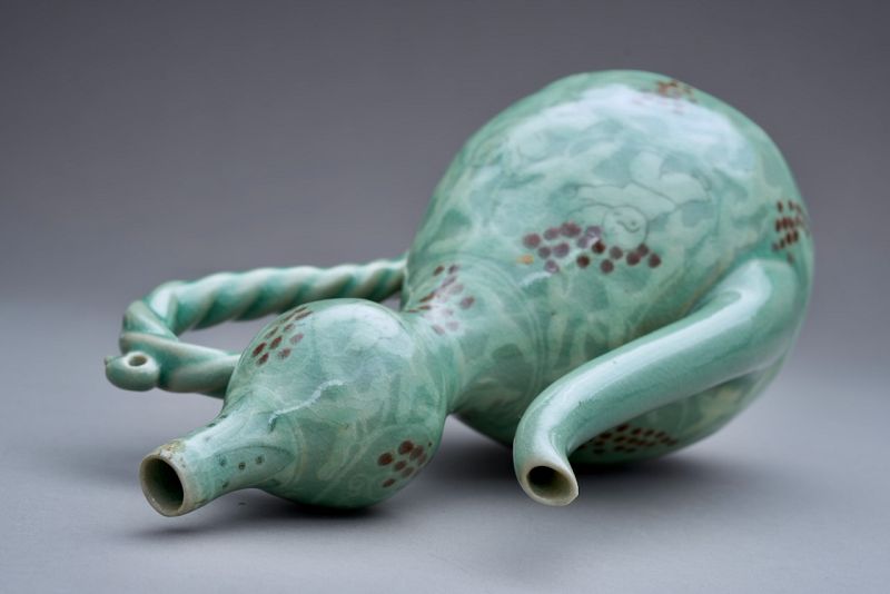 A Korean Celadon Goryeo Vase by LNT Yu Geun-Hyeong