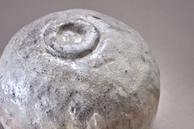 A White Raku Tea Bowl by Master Potter Sugimoto Sadamitsu