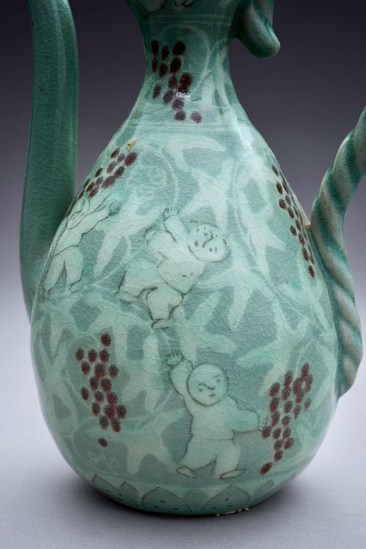 A Korean Celadon Goryeo Vase by LNT Yu Geun-Hyeong