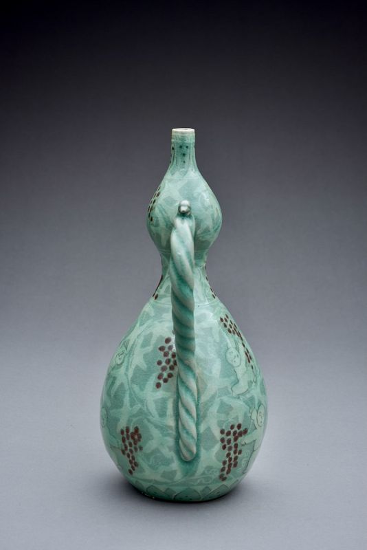 A Korean Celadon Goryeo Vase by LNT Yu Geun-Hyeong