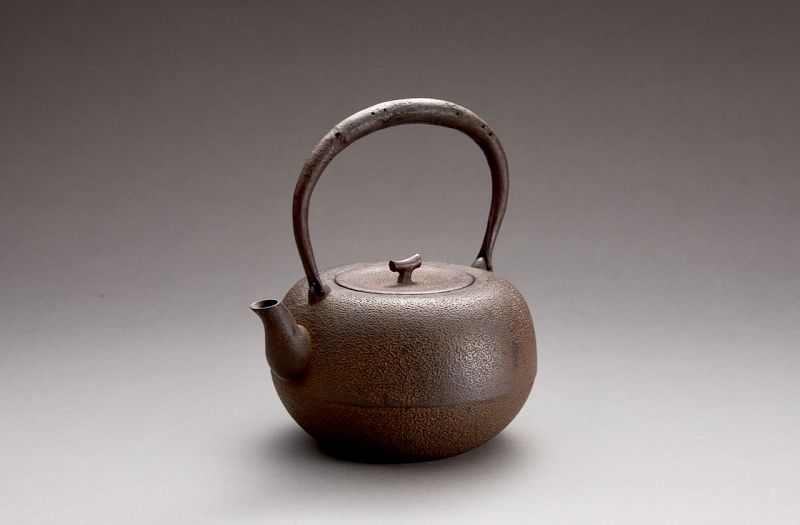 An Antique Cast-Iron Tea Kettle (Tetsubin)