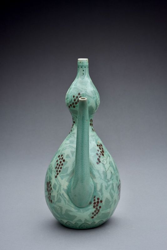 A Korean Celadon Goryeo Vase by LNT Yu Geun-Hyeong