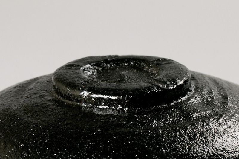 A Classic Black Raku Tea Bowl by Famed Potter Ōhi Chōzaemon X