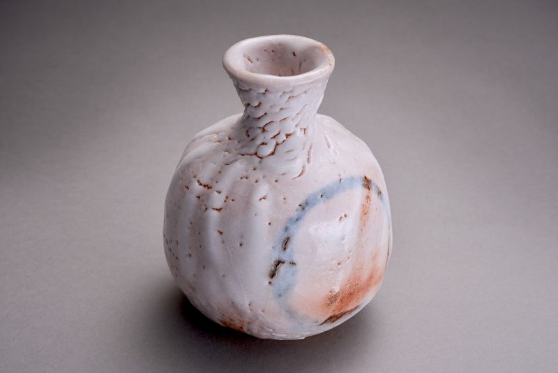 Tokkuri with Enso by Living National Treasure Kato Kozo (b. 1935)