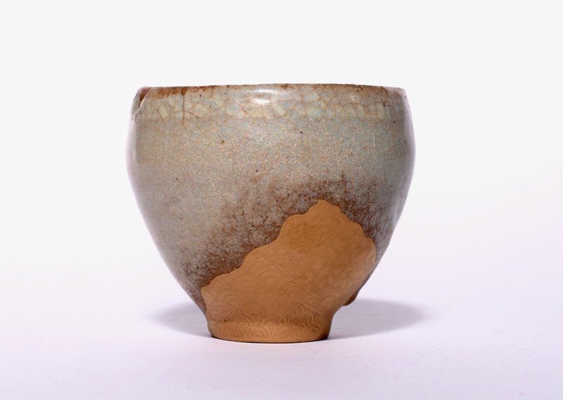 A Beautiful Antique Koryo Vessel with Inlay and Kintsugi