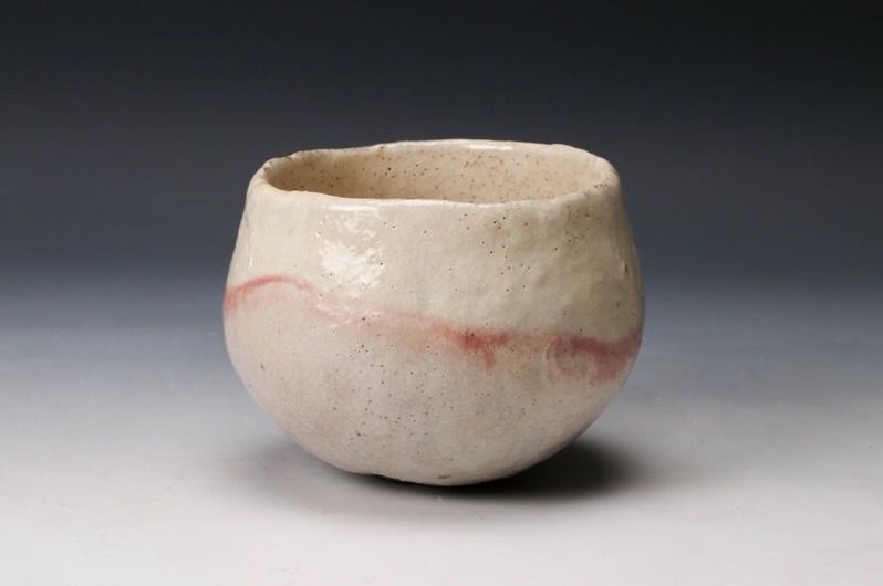 A White Raku Tea Bowl by Master Potter Sugimoto Sadamitsu