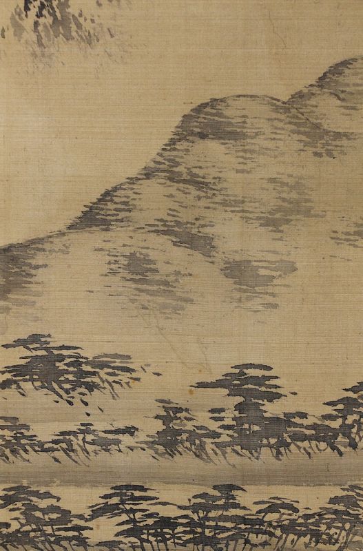Late Edo Period Hanging Scroll by Nakabayashi Chikutō (1776-1853)