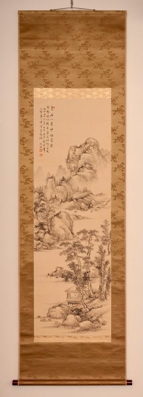 A Nanga Literati Hanging Scroll by Yamamoto Baisō (1846 - 1921)