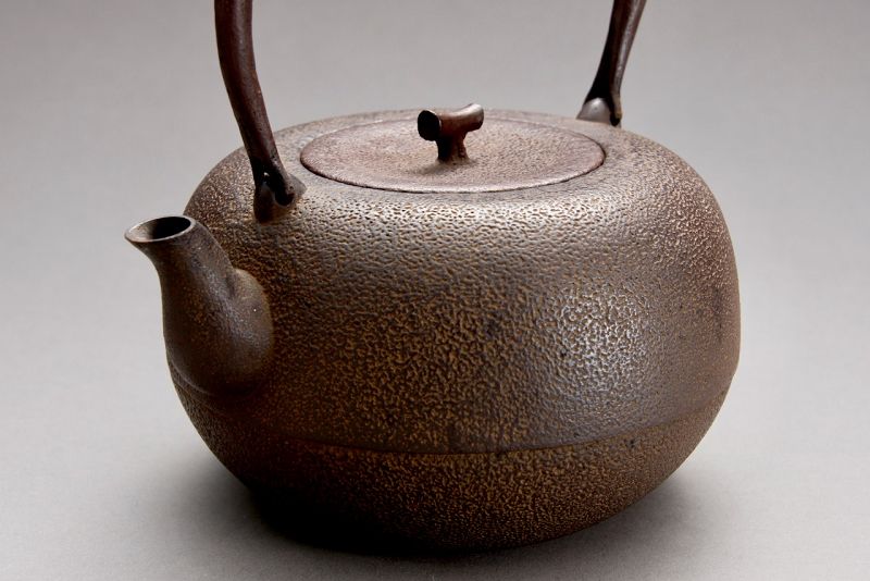 An Antique Cast-Iron Tea Kettle (Tetsubin)