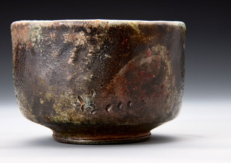 Hishoku Nanban-yaki Tea Bowl by Sakuchi Ensen