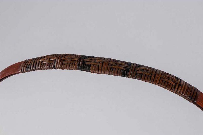 A Bamboo Woven Basket for Ikebana by Suzuki Chikuho-sai (1872-1936)