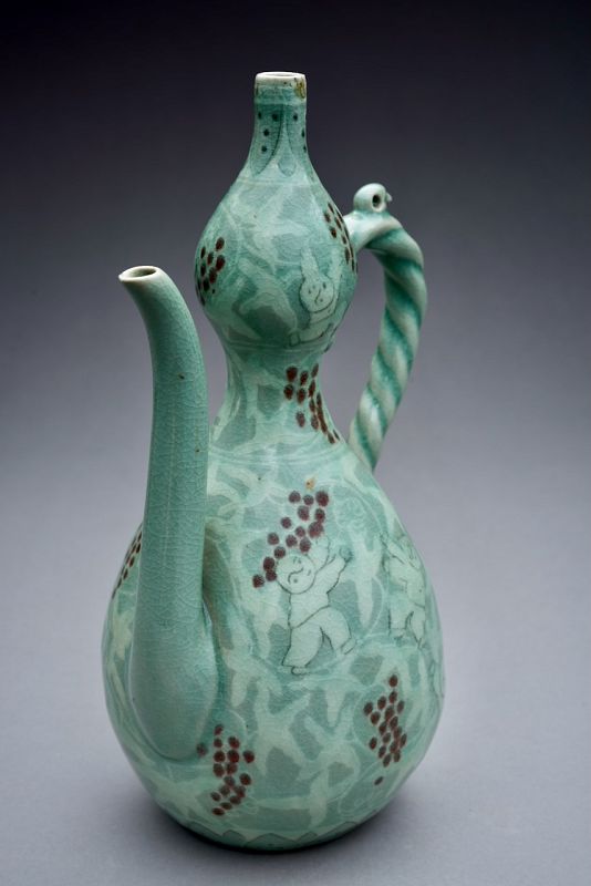 A Korean Celadon Goryeo Vase by LNT Yu Geun-Hyeong