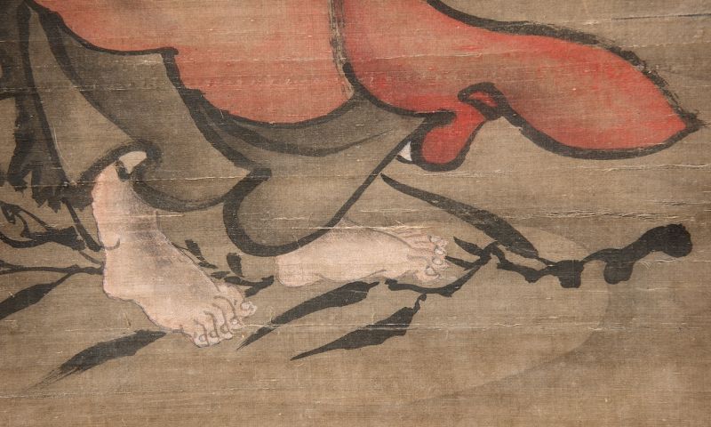 A Muromachi Period Scroll with Depiction of the Daruma