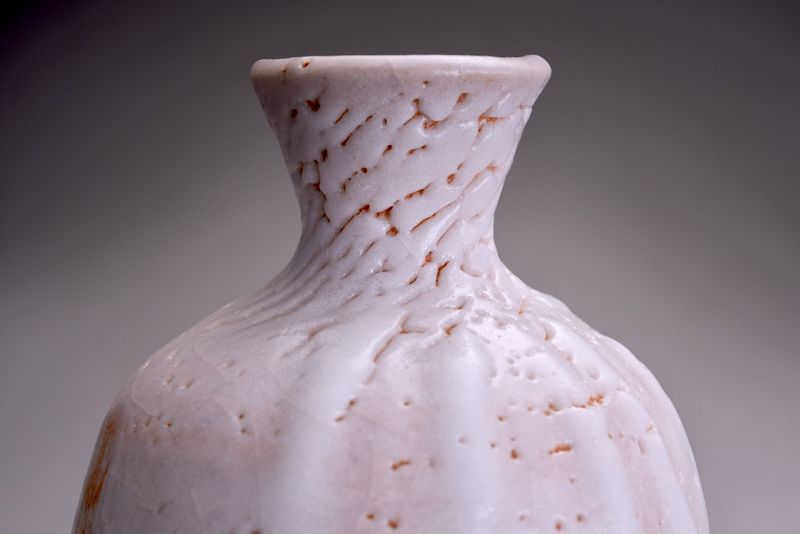 Tokkuri with Enso by Living National Treasure Kato Kozo (b. 1935)