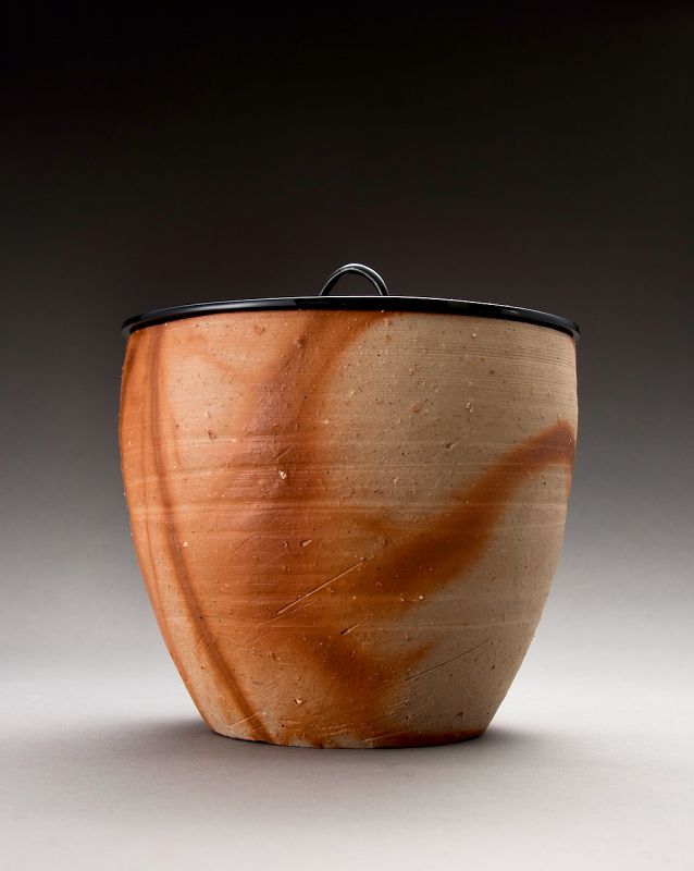 A Bizen Mizusashi for Tea Ceremony by Veteran Potter Mori Tōgaku